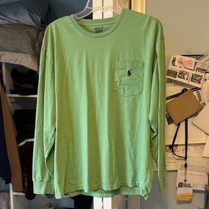 Ralph Lauren Men's Green Long Sleeve Shirt